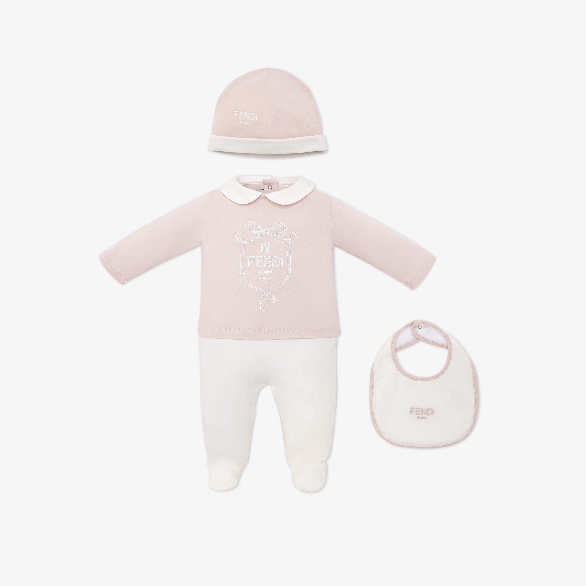 Fendi Baby Logo Bodysuit Gift Set (3 Colors)