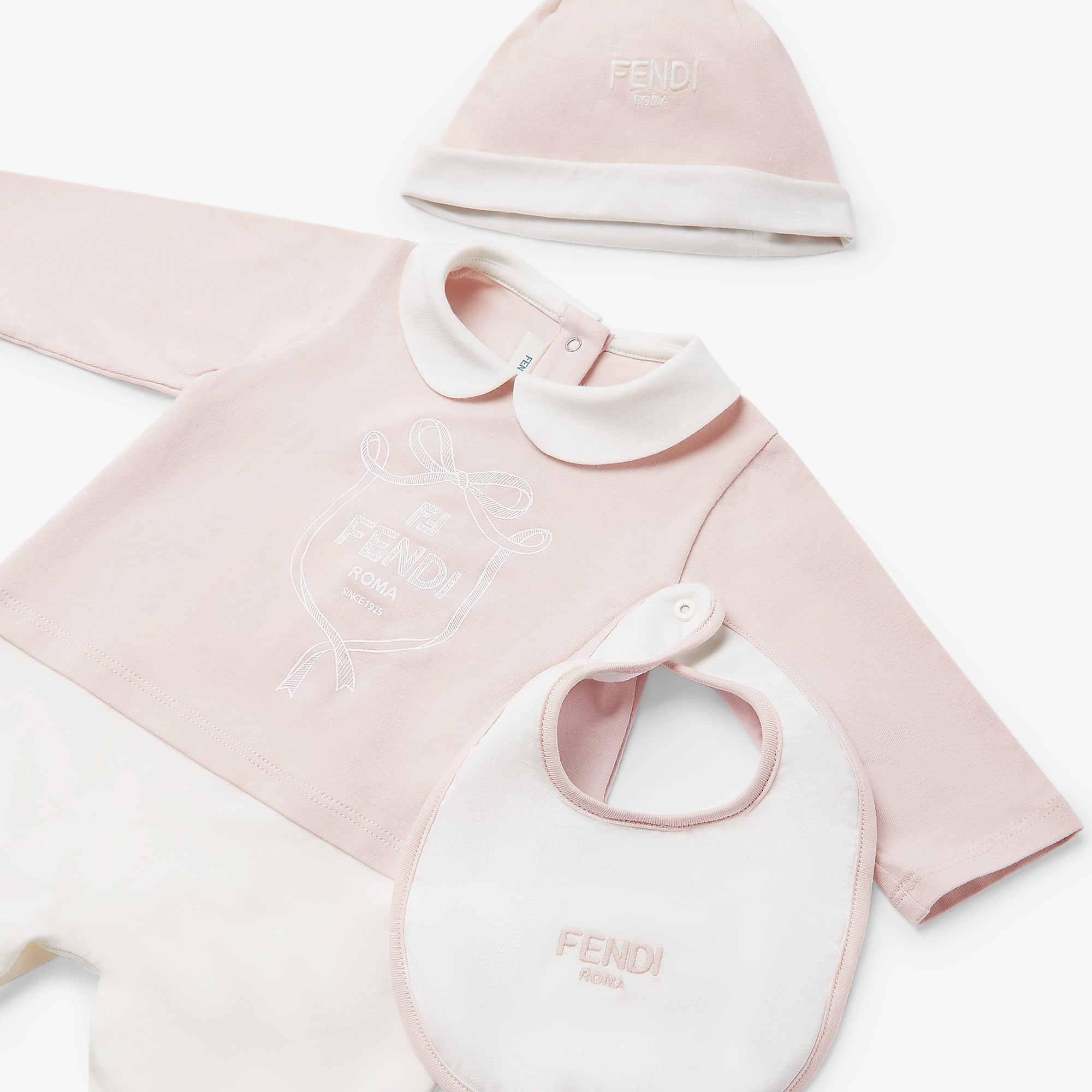 Fendi Baby Logo Bodysuit Gift Set (3 Colors)