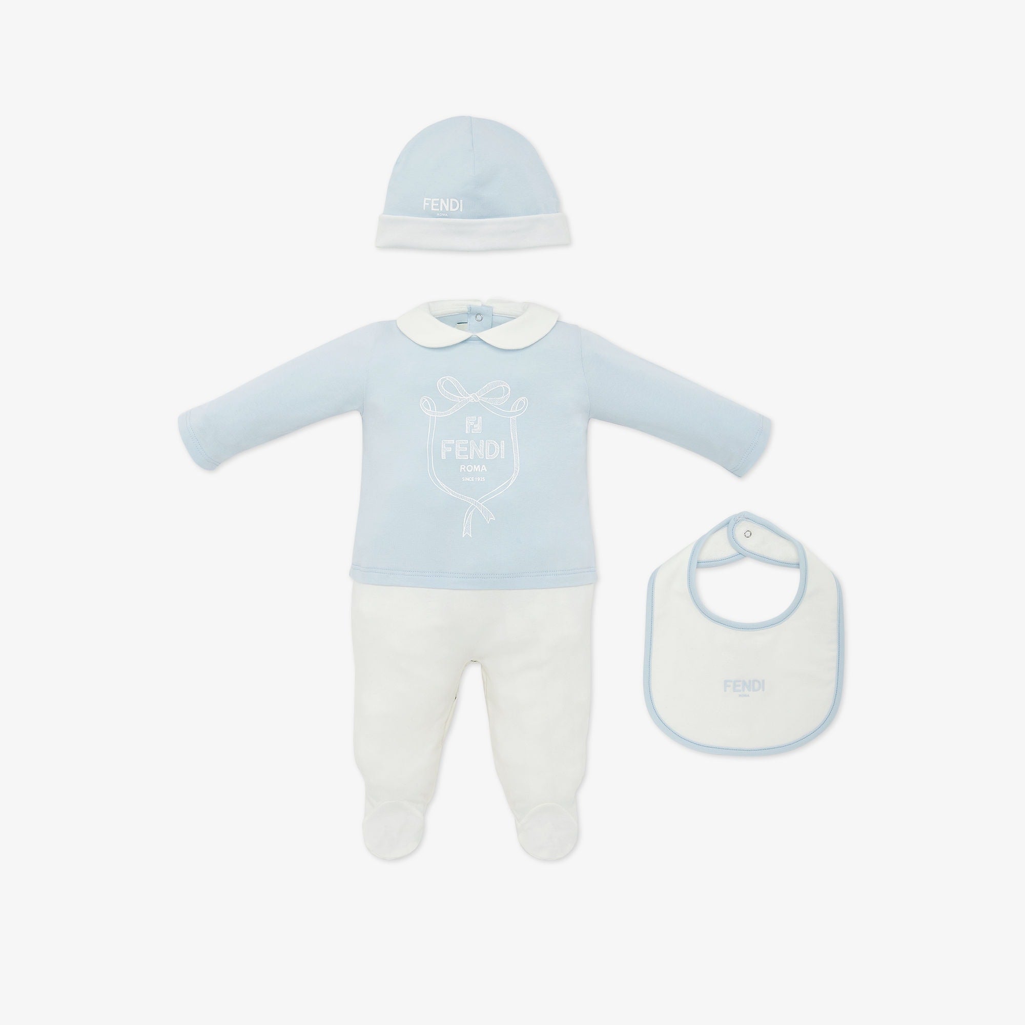 Fendi Baby Logo Bodysuit Gift Set (3 Colors)