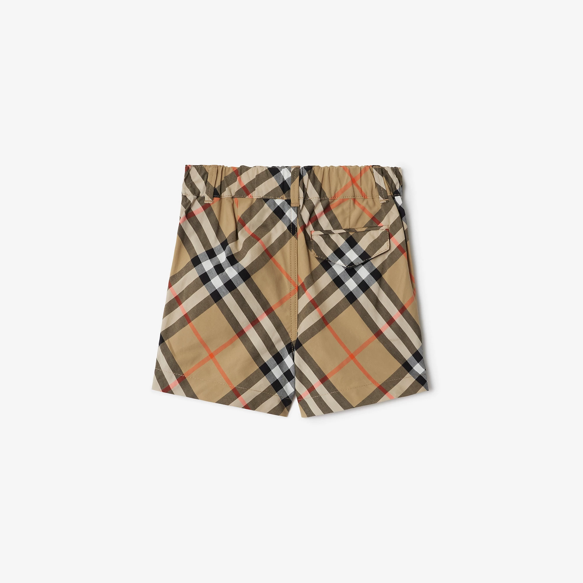 Burberry Baby Check Cotton Shorts (Sand)