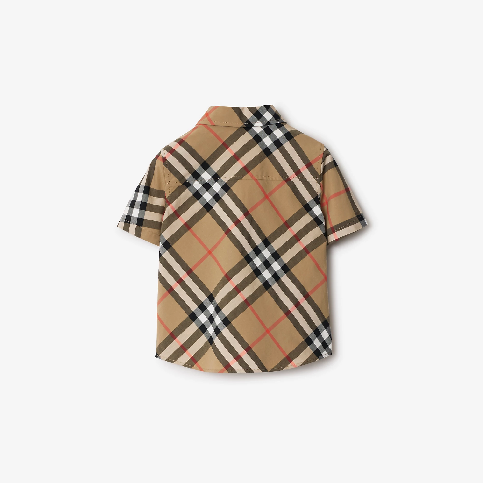 Burberry Baby Check Cotton Shirt (Sand)