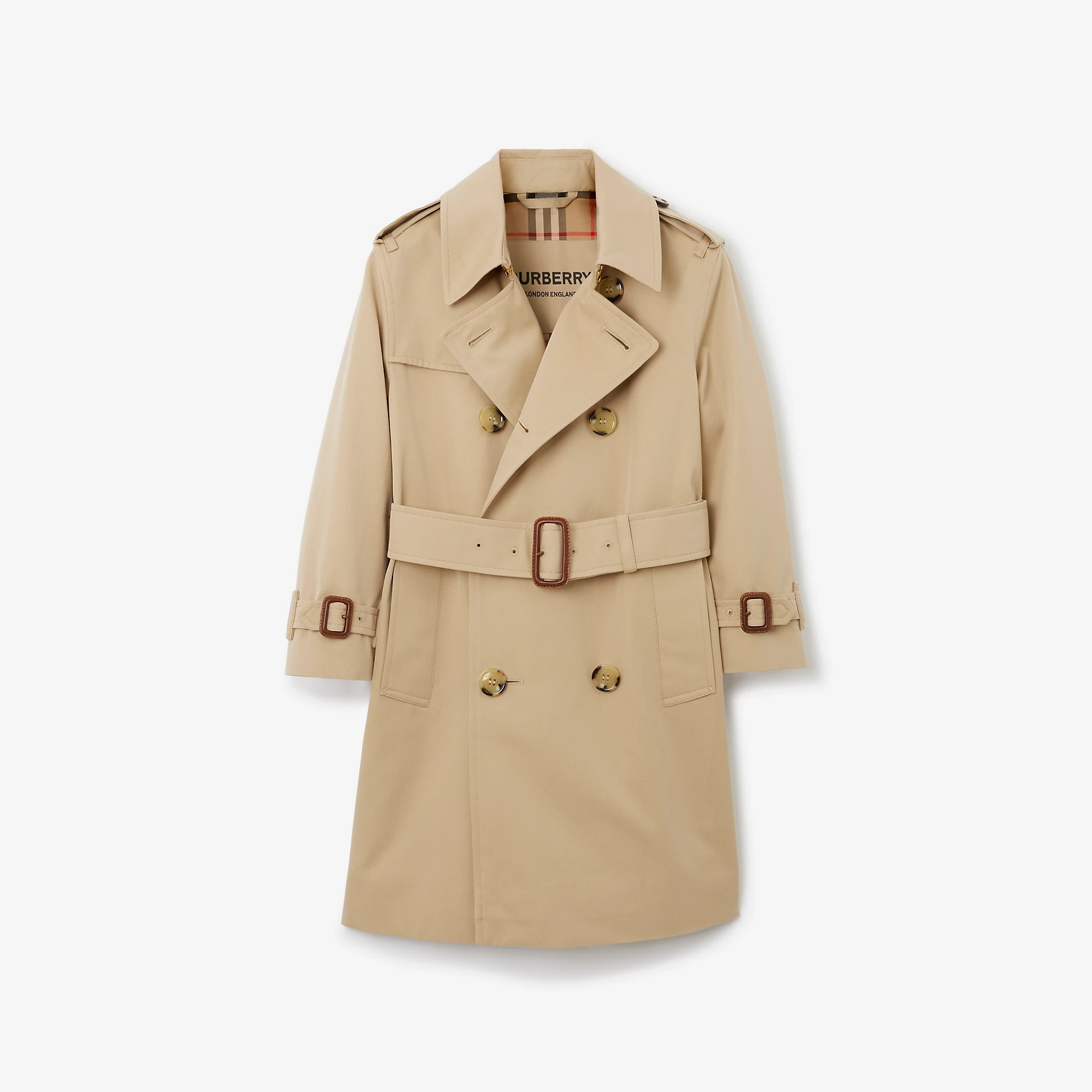 Burberry 24SS Gabardine Trench Coat (Honey)