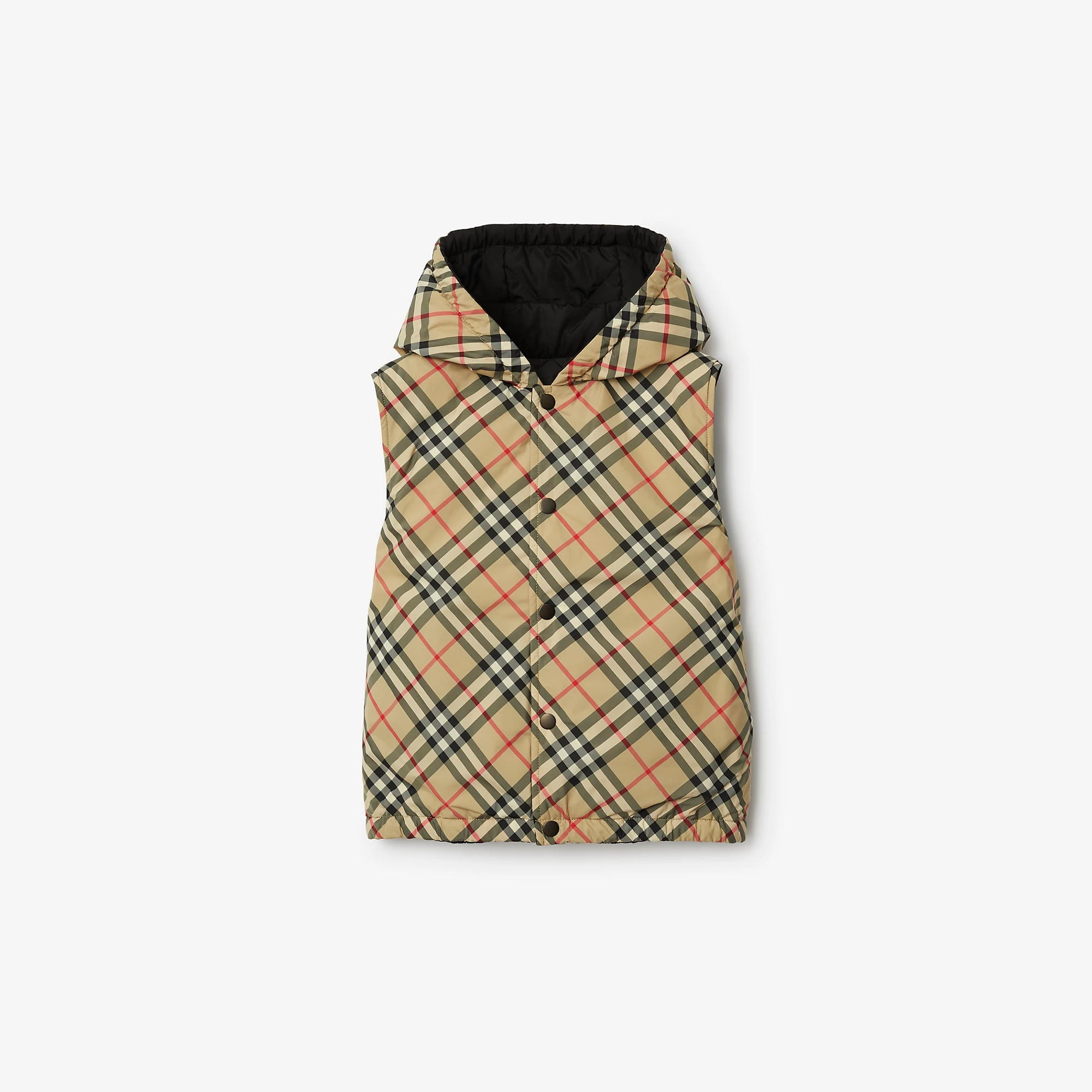 Burberry 24SS Reversible Check Vest (Beige)