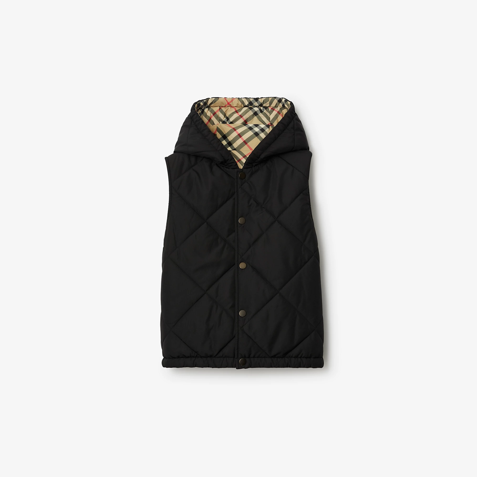 Burberry 24SS Reversible Check Vest (Beige)