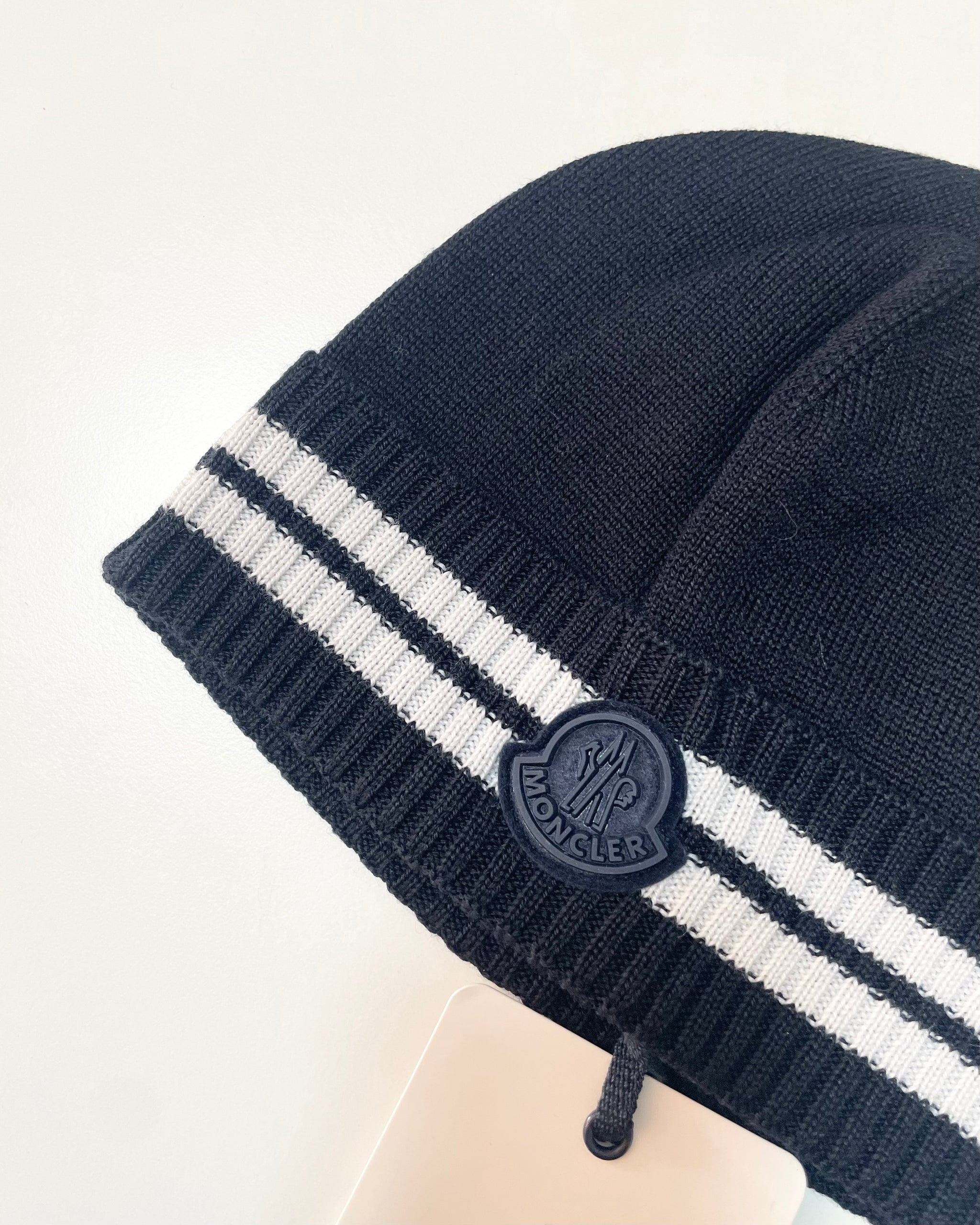 [Outlet] Moncler Kids BERRETTO TRICOT 777 Beanie (Navy)