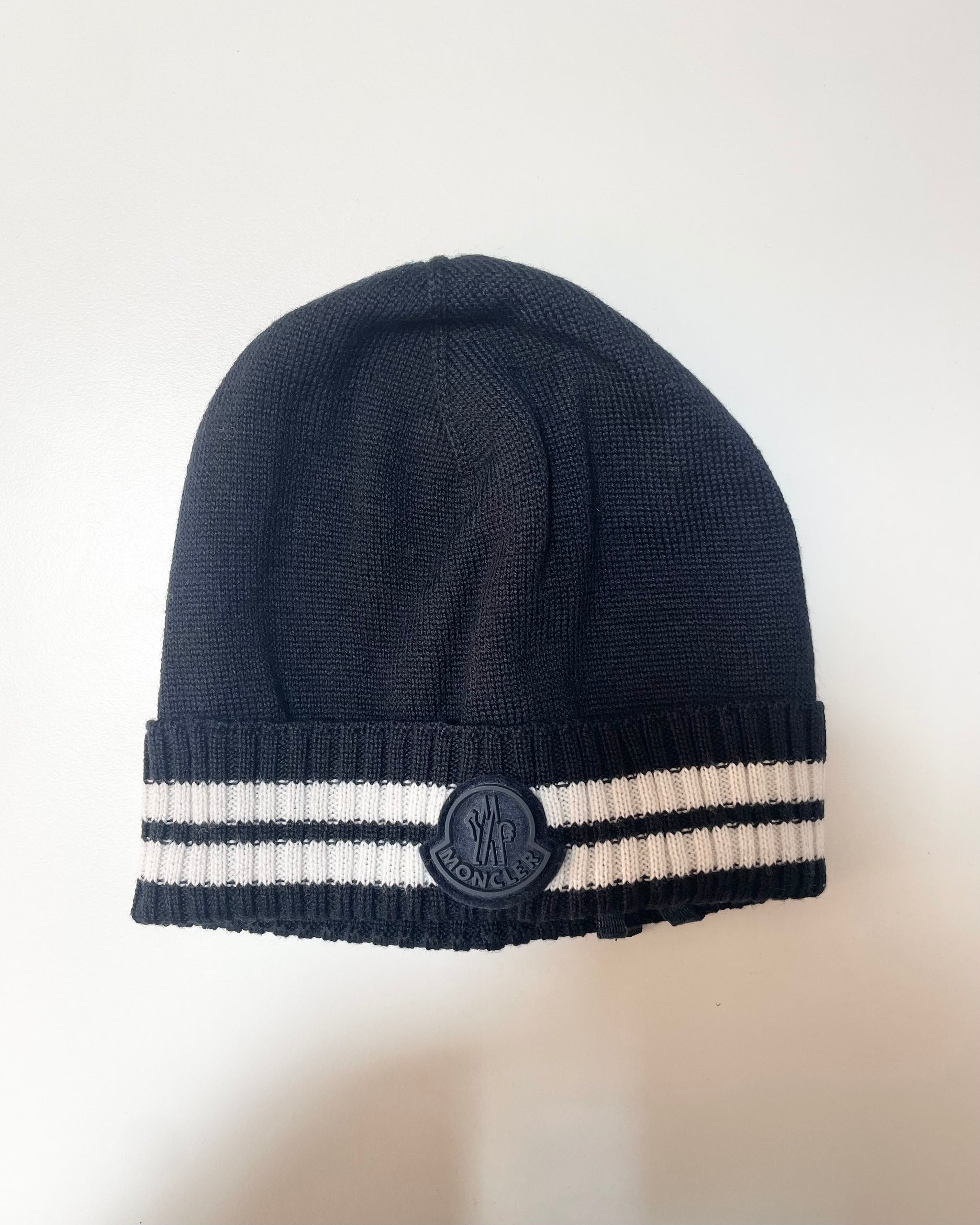 [Outlet] Moncler Kids BERRETTO TRICOT 777 Beanie (Navy)