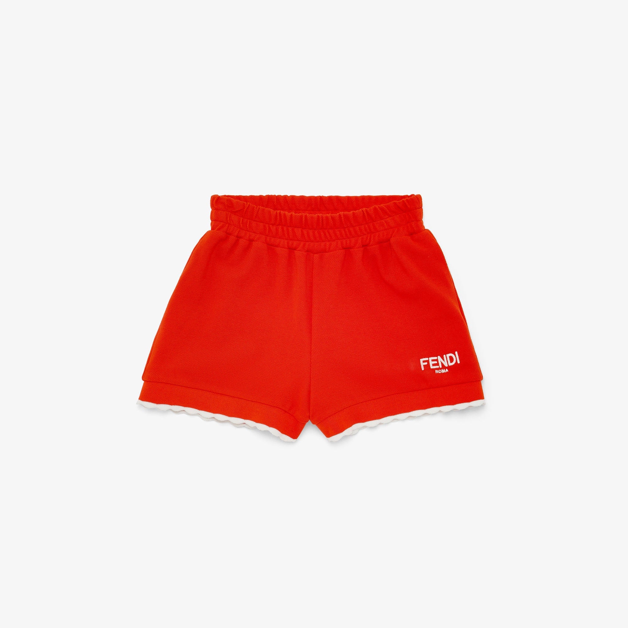 Fendi Kids Logo Shorts (Red)