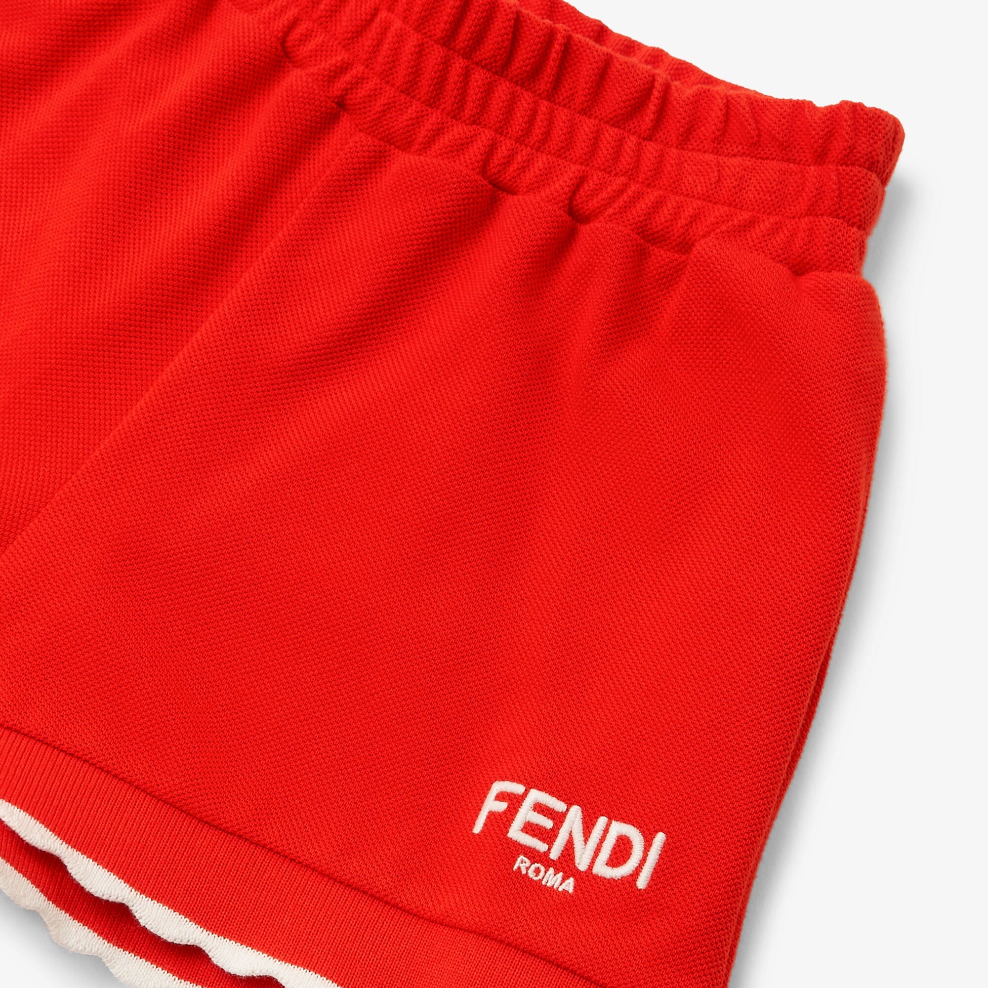 Fendi Kids Logo Shorts (Red)