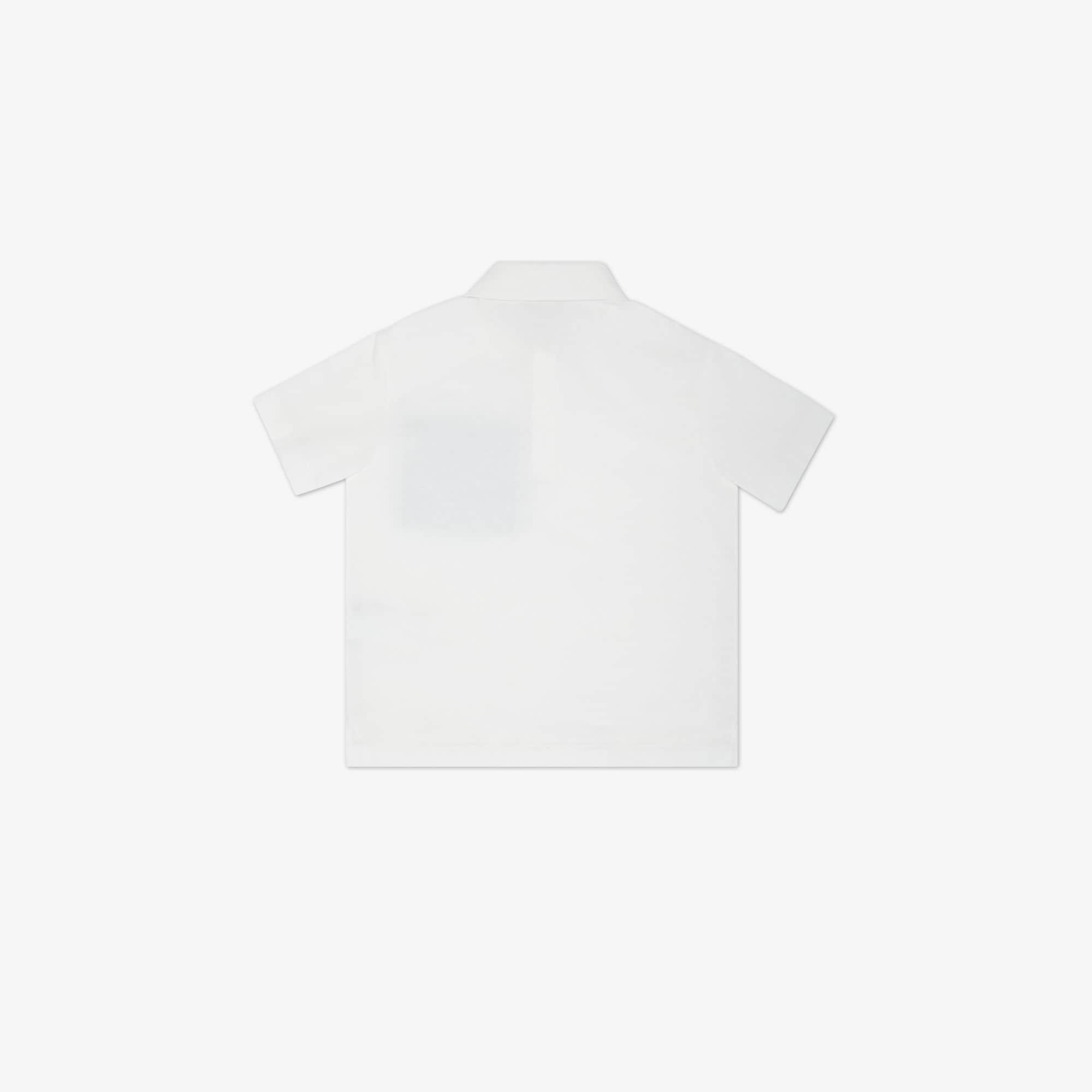 Fendi Kids FF Logo Jersey Polo Shirt (White)