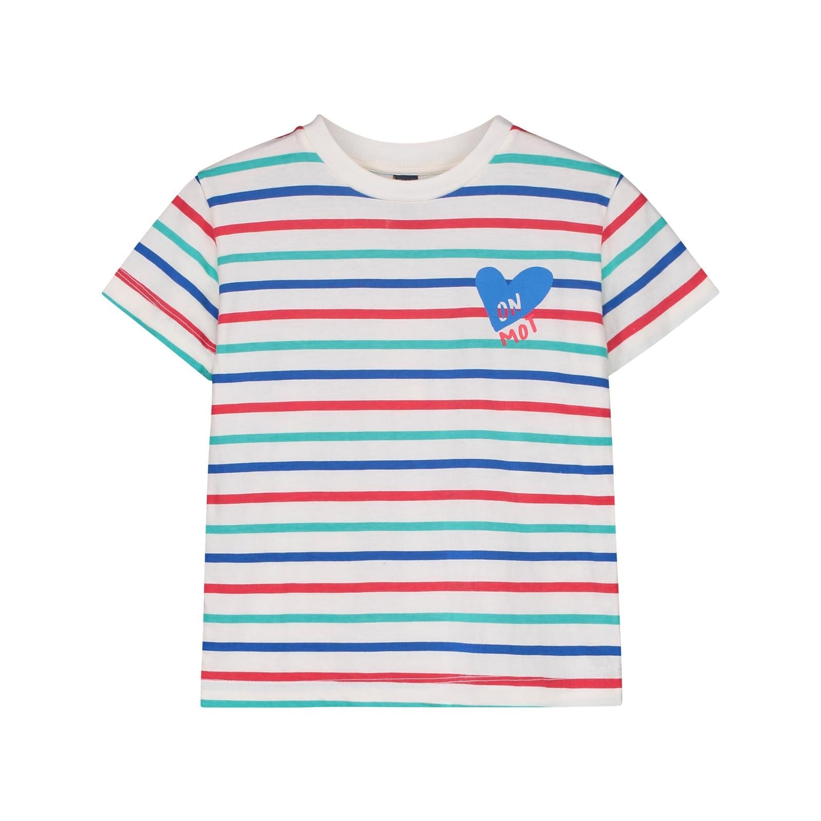 24SS Bonmot Stripe Short Sleeve T-shirt (Multicolor)