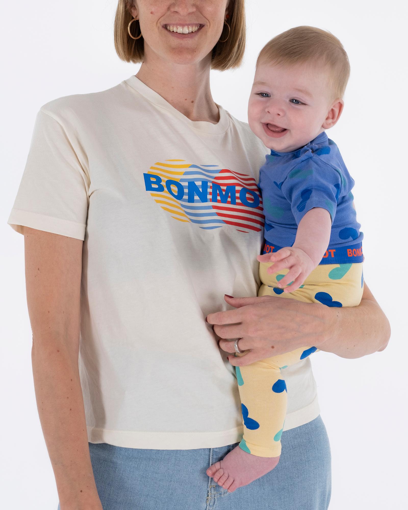 24SS Bonmot halfs baby short sleeve spacesuit (mid blue)