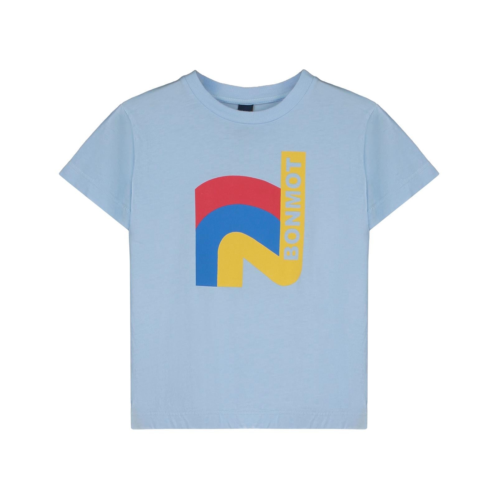 24SS Bonmot Good Feeling Short Sleeve T-Shirt (Light Blue)