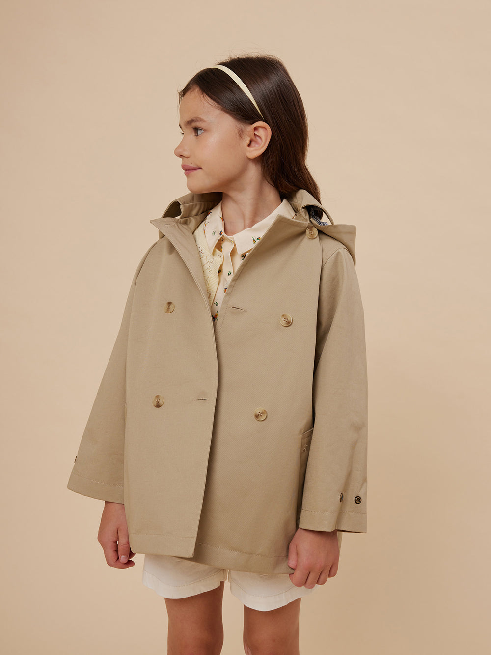 Bonpoint 24SS Florie Trench Coat (Beige)