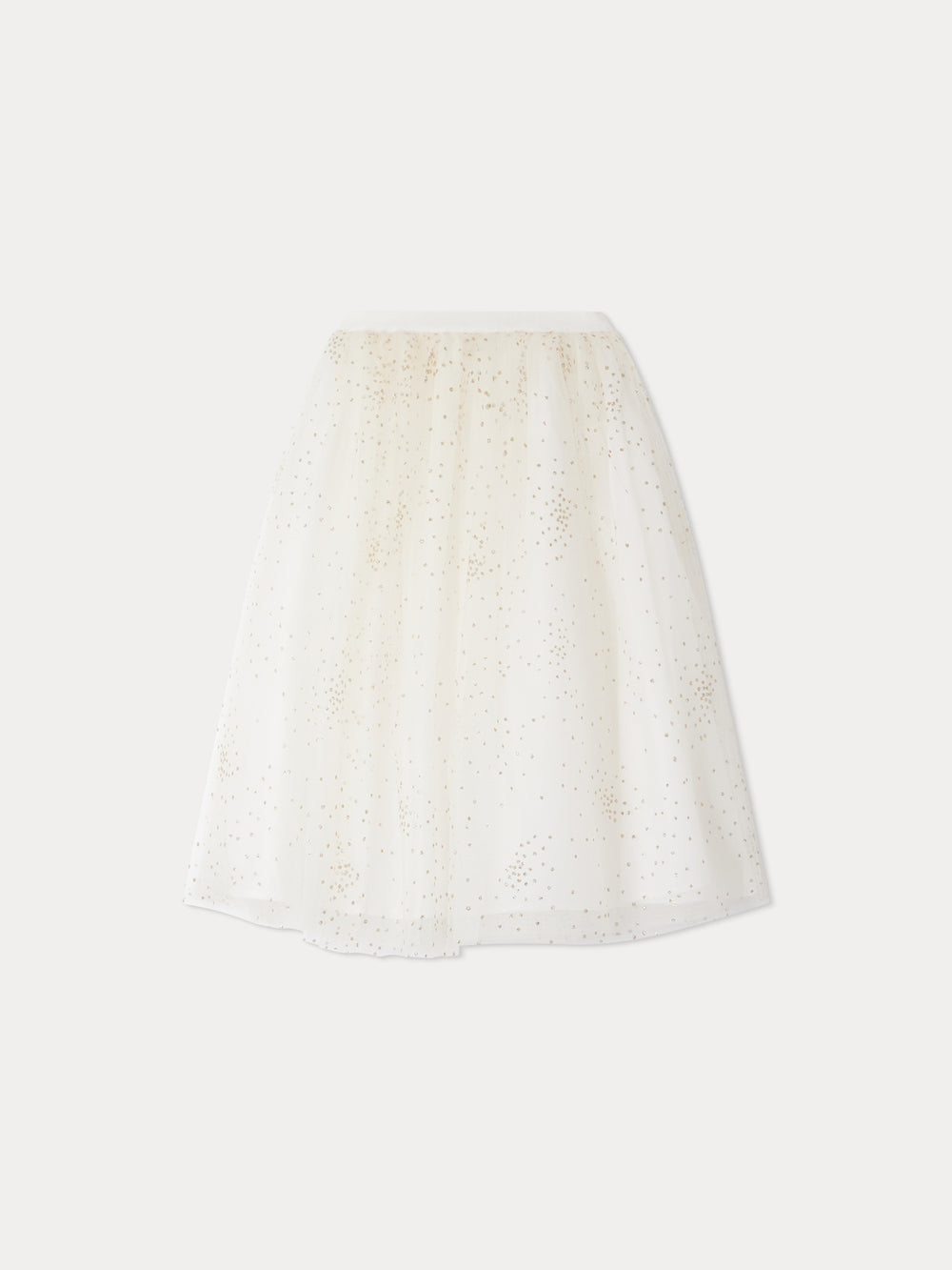 Bonpang 24SS Panice Glitter Tutu Skirt (White)