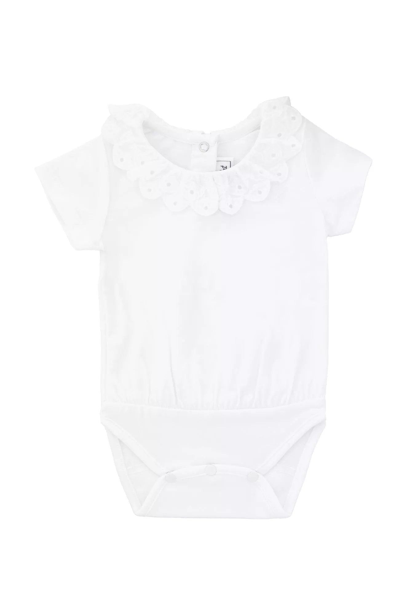 TATINE CHOCOLATE 24SS HOOK COLLAR BODYSUIT (WHITE)