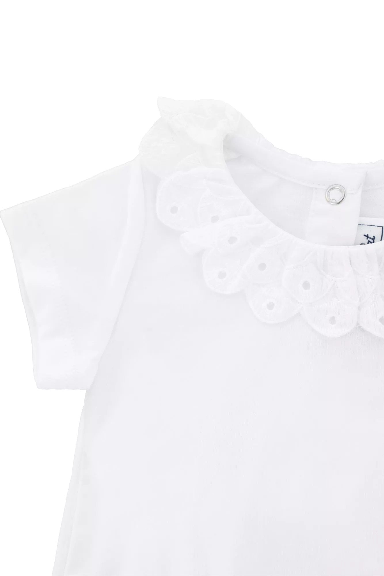 TATINE CHOCOLATE 24SS HOOK COLLAR BODYSUIT (WHITE)