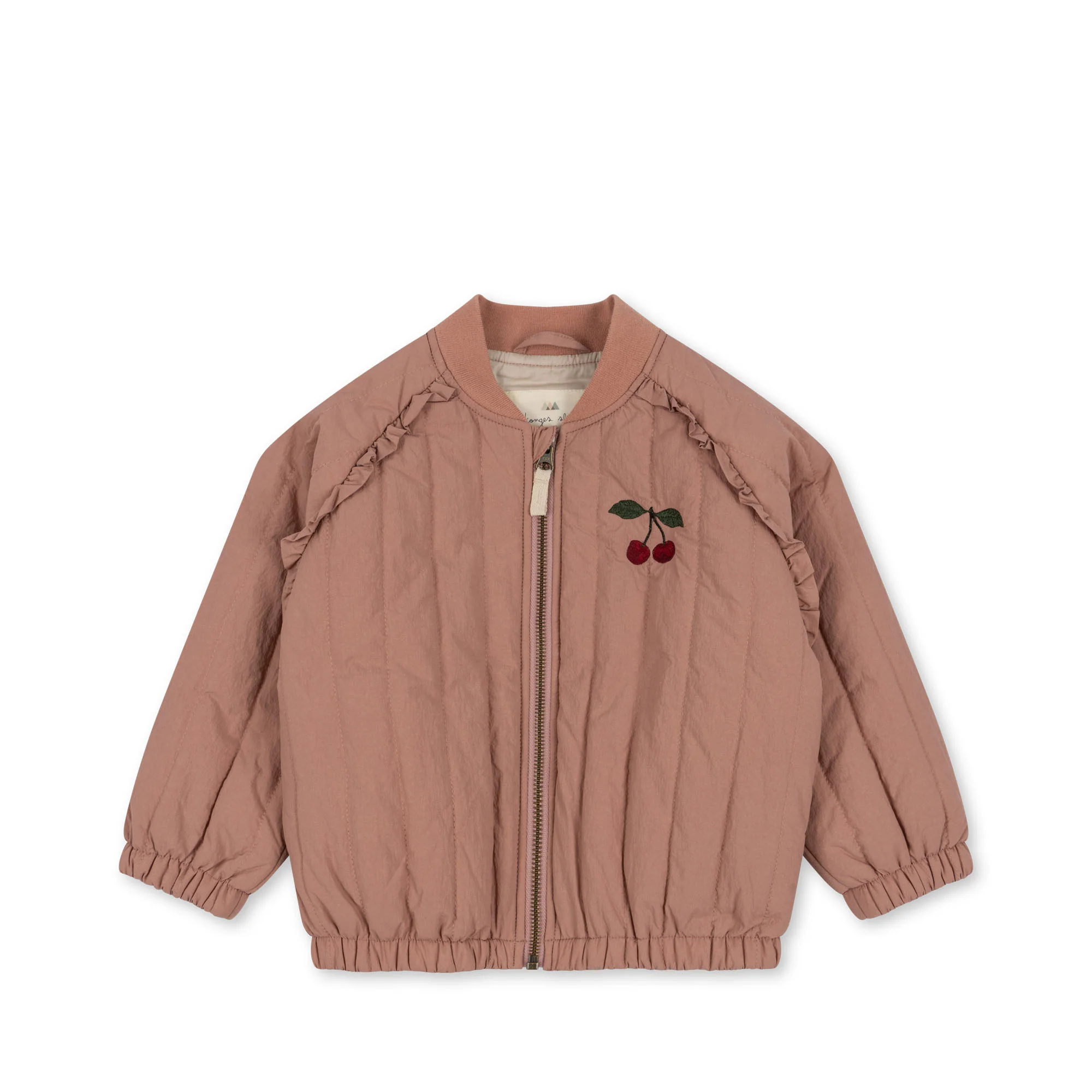 24SS Congeslad JUNO Frill Cherry Bomber Jacket (Cameo Brown)