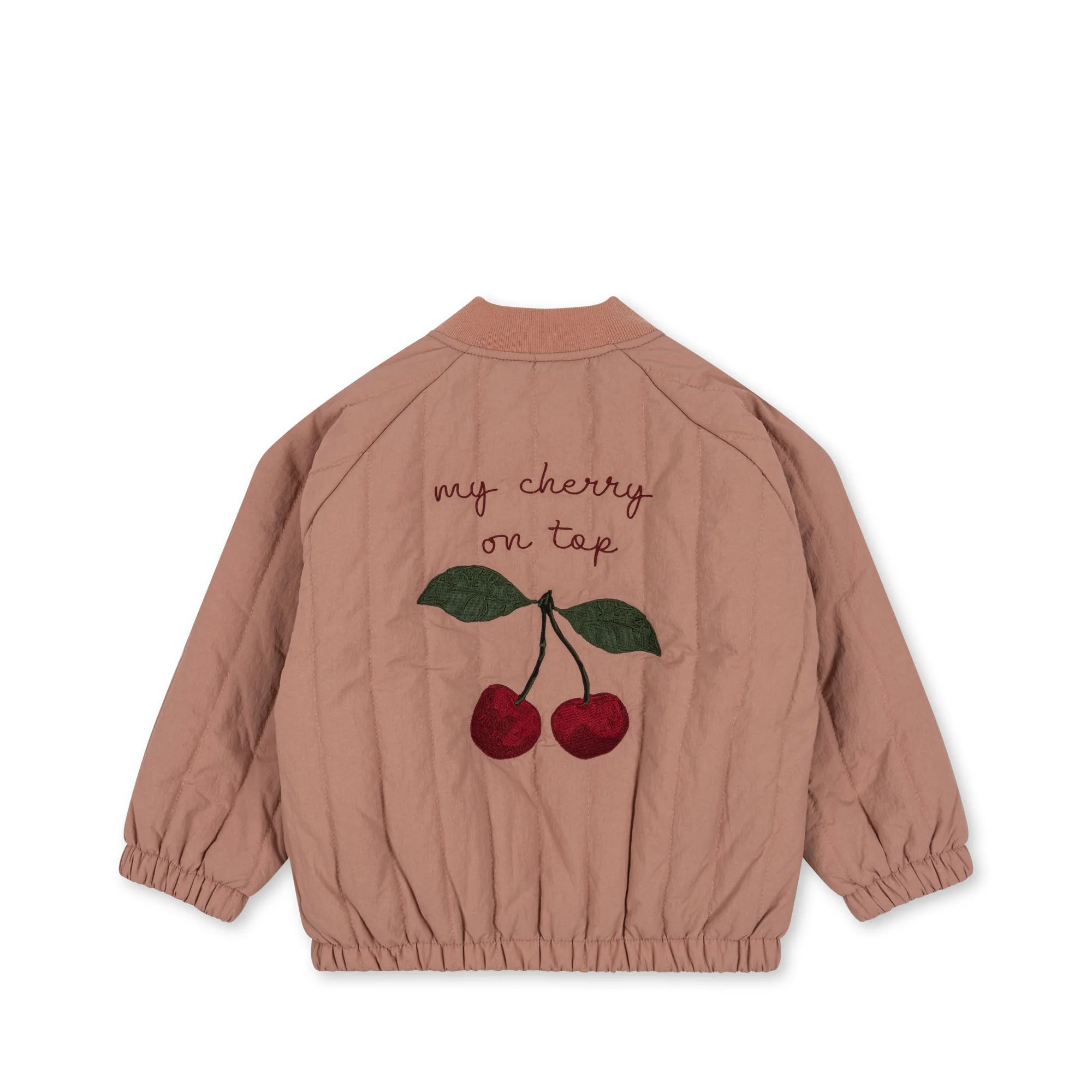 24SS Congeslad JUNO Frill Cherry Bomber Jacket (Cameo Brown)