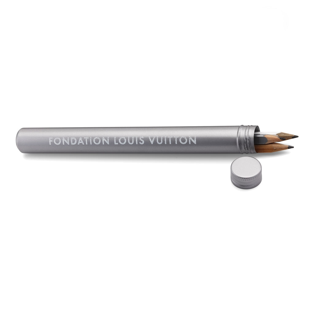 Louis Vuitton Foundation Aluminum Pencil Case H, B, HB 3-piece set (Aluminum Pencil Case 3 pencils)