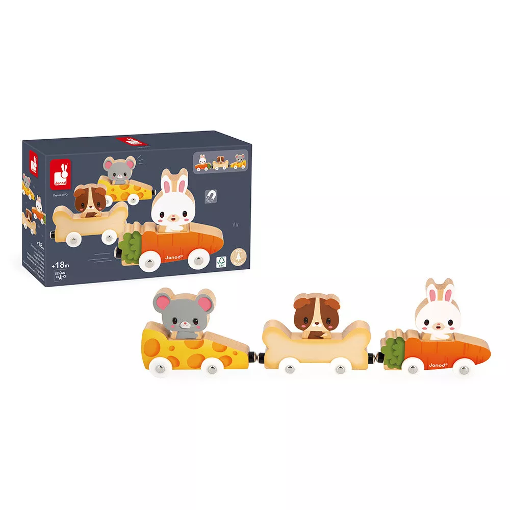 Janod Magnetic Animal Cars &amp; Trains