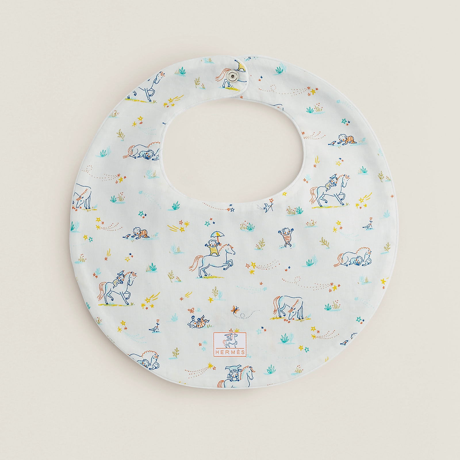 Hermes Cabriole Round Bib (3 Colors) 