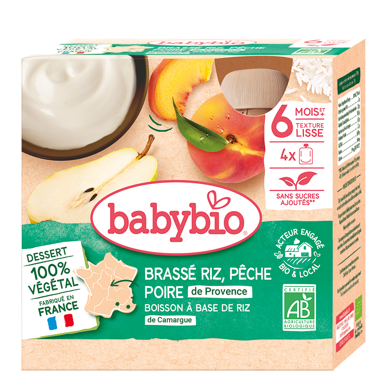 Babybio Organic Baby Food Apple Banana Coconut 130g X 2 Set (From 6 Months)