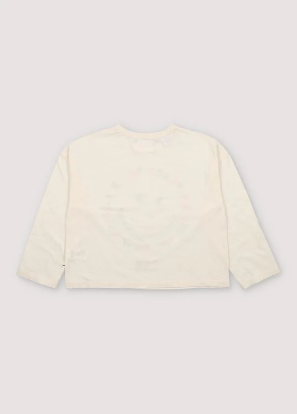 24AW The New Society Happy Place Long Sleeve T-Shirt (Vanilla Cream)