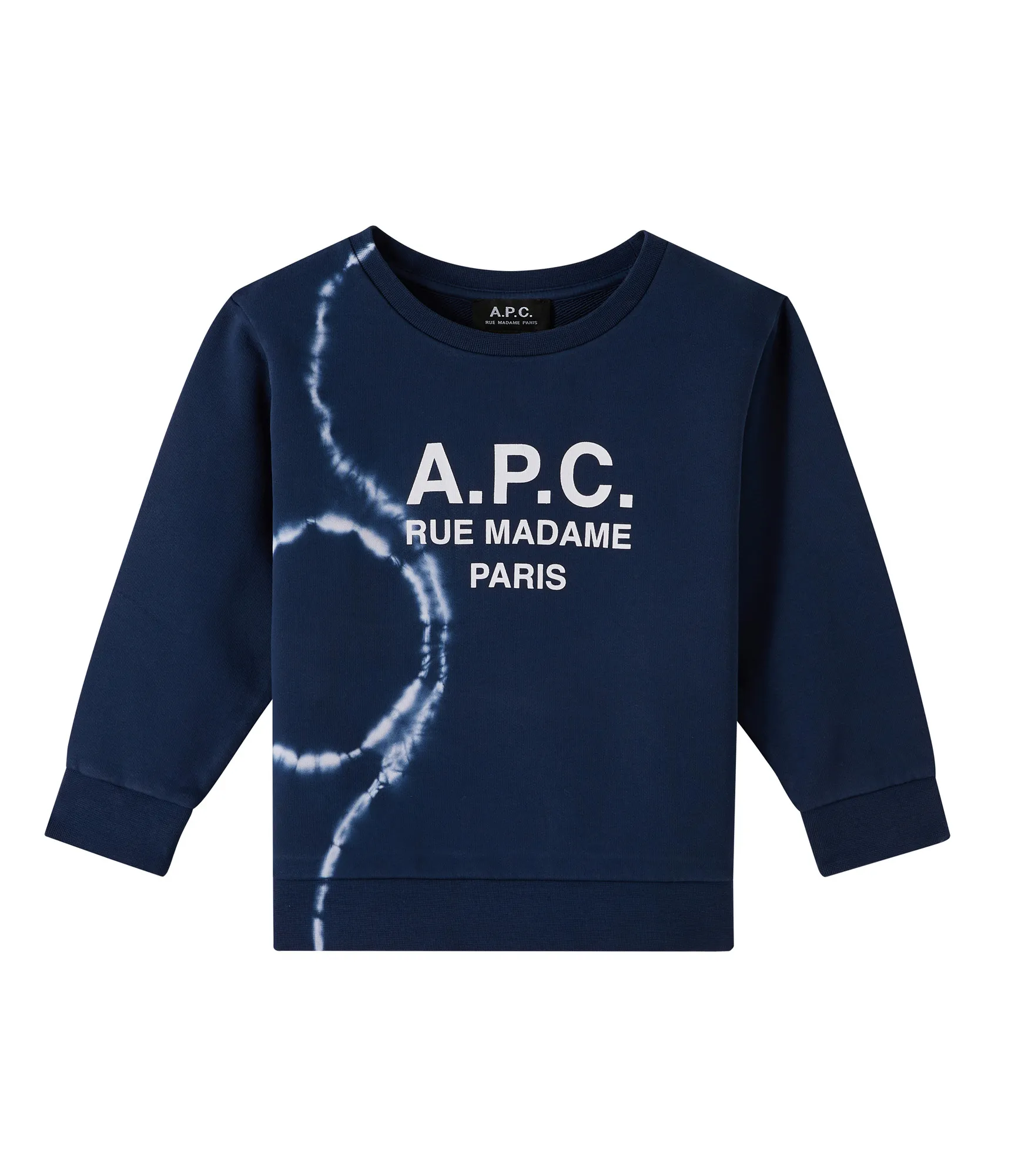 A.P.C. Kids Elie Tie Dye Sweatshirt (Indigo)