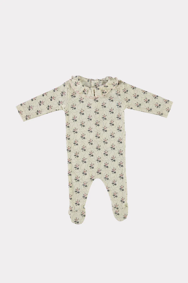 24AW Bebeorganic COLETTE Collar Overalls Spacesuit Romper (Edelweiss)