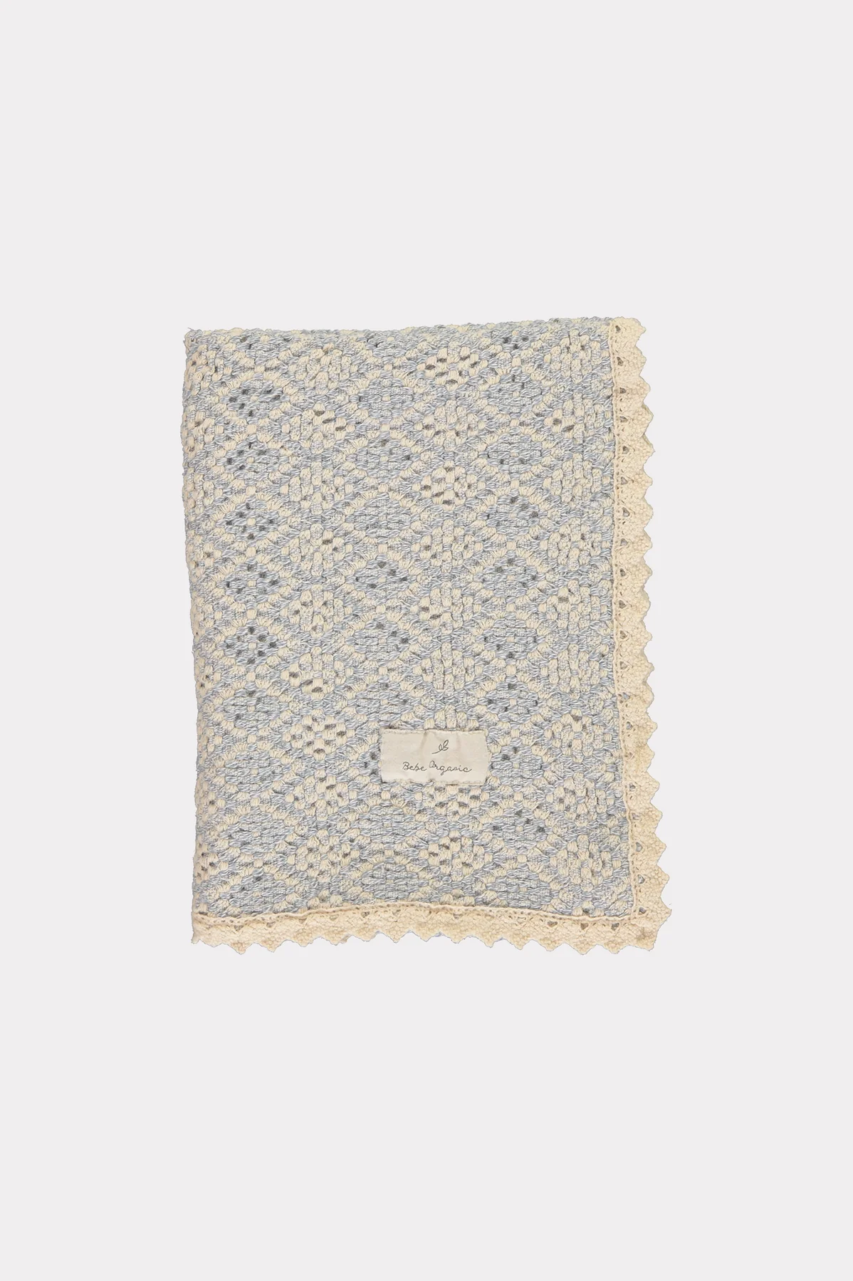 24AW Bebe Organic Crochet Blanket (Atlantic)