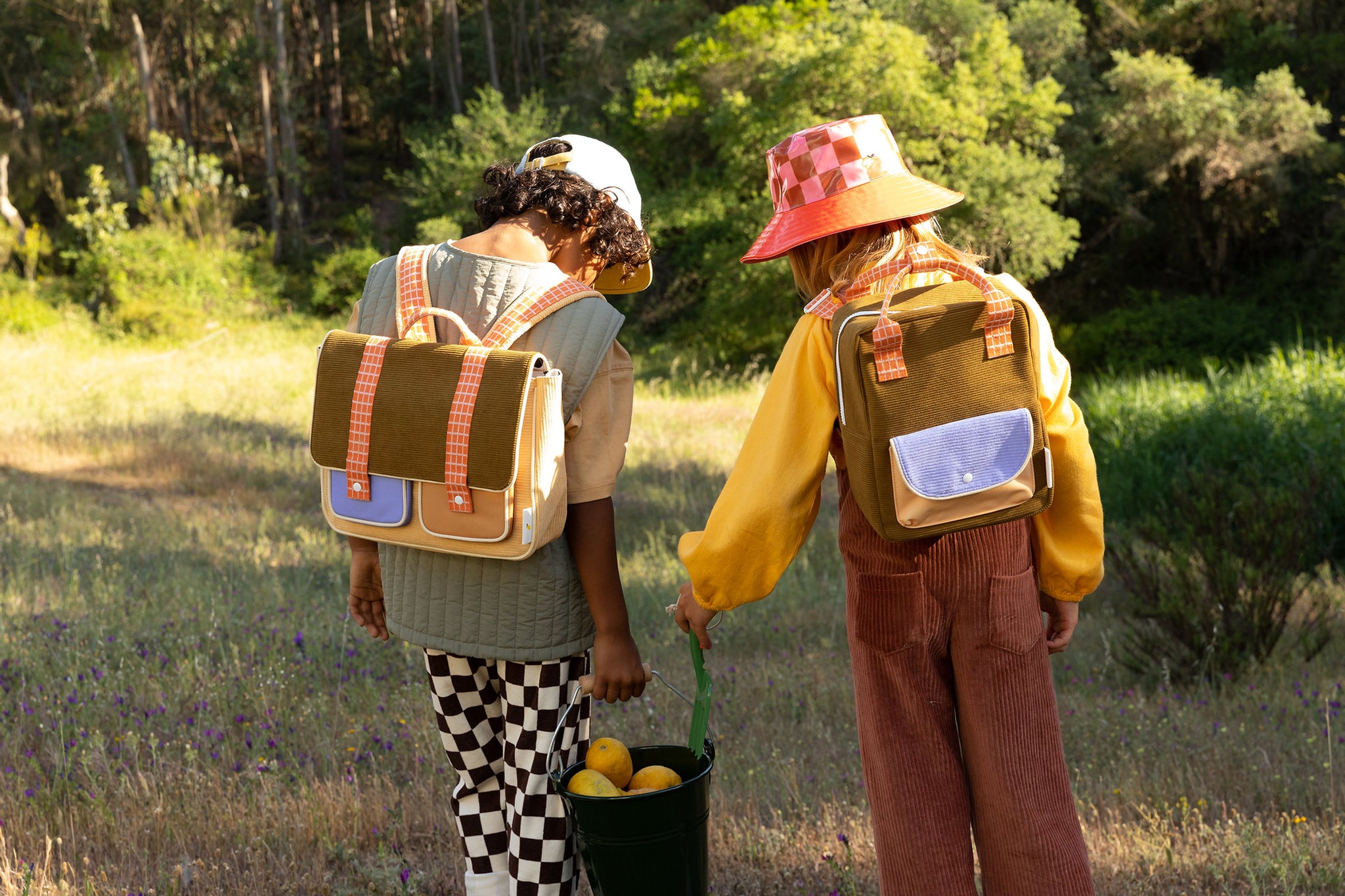 Sticky Lemon Farmhouse Corduroy Small Backpack (2 Colors)