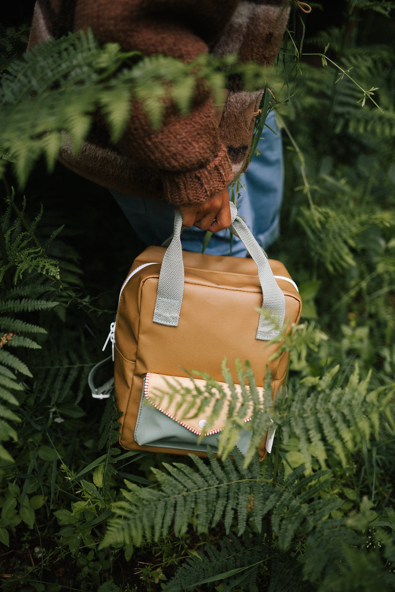 Sticky Lemon Envelope Small Backpack (Khaki Green)