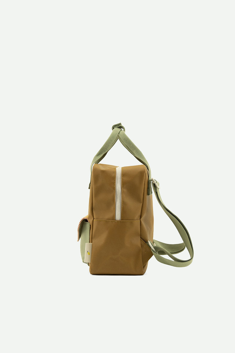 Sticky Lemon Envelope Small Backpack (Khaki Green)