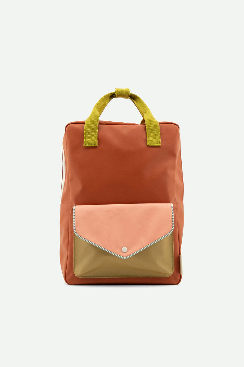 Sticky Lemon Envelope Large Backpack (Red)