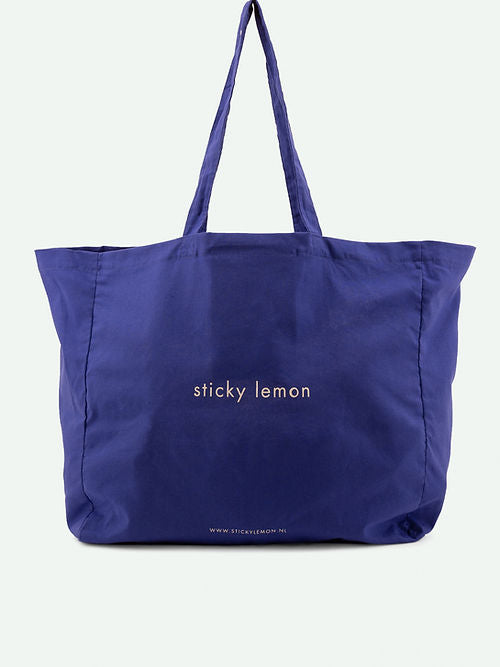 Sticky Lemon Shopper Bag (Blue)