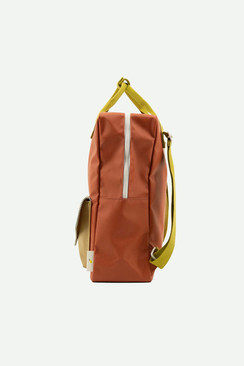 Sticky Lemon Envelope Large Backpack (Red)