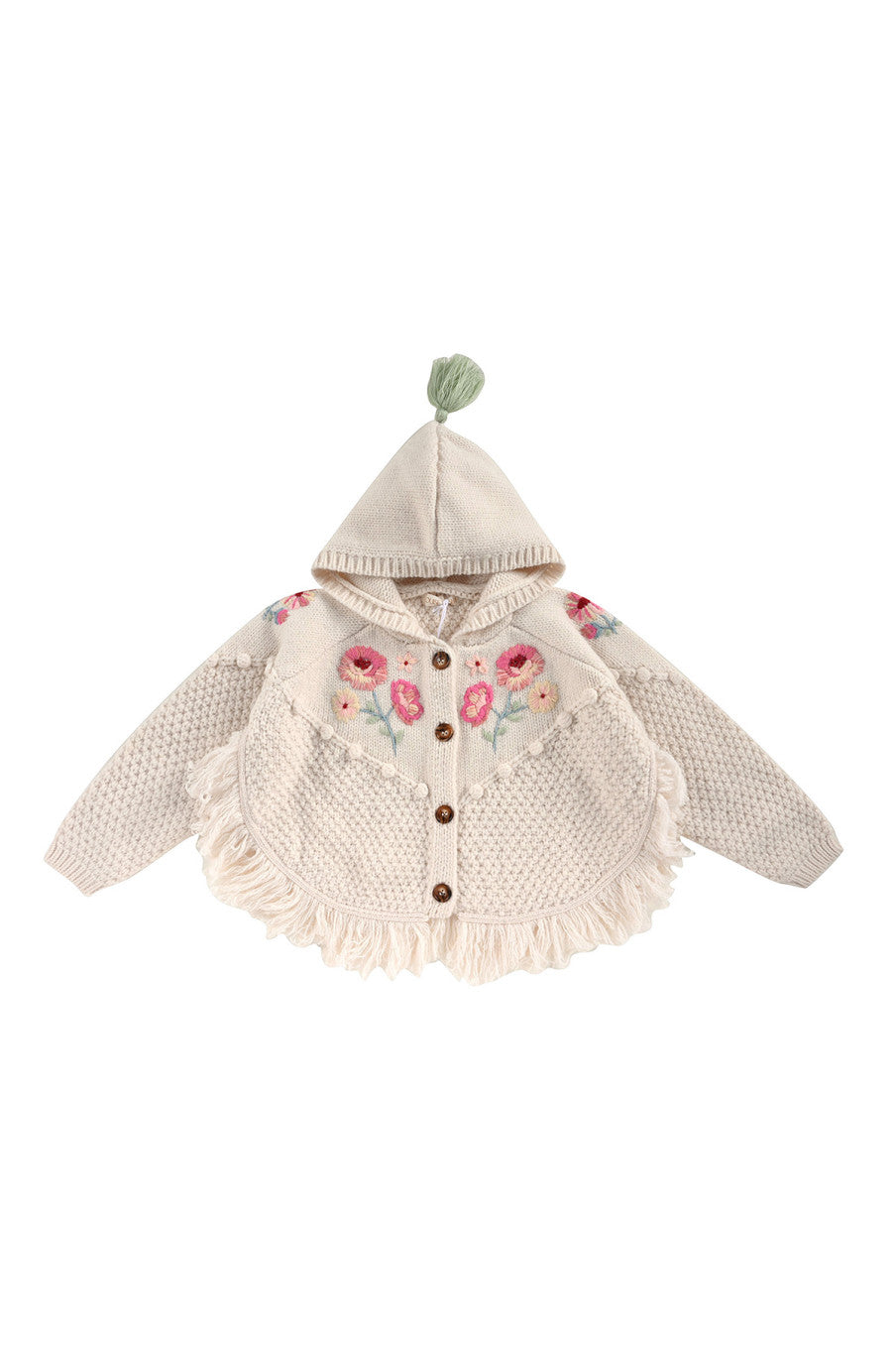 24AW Louis Misha CLARA Knit Cape Jacket (Cream)