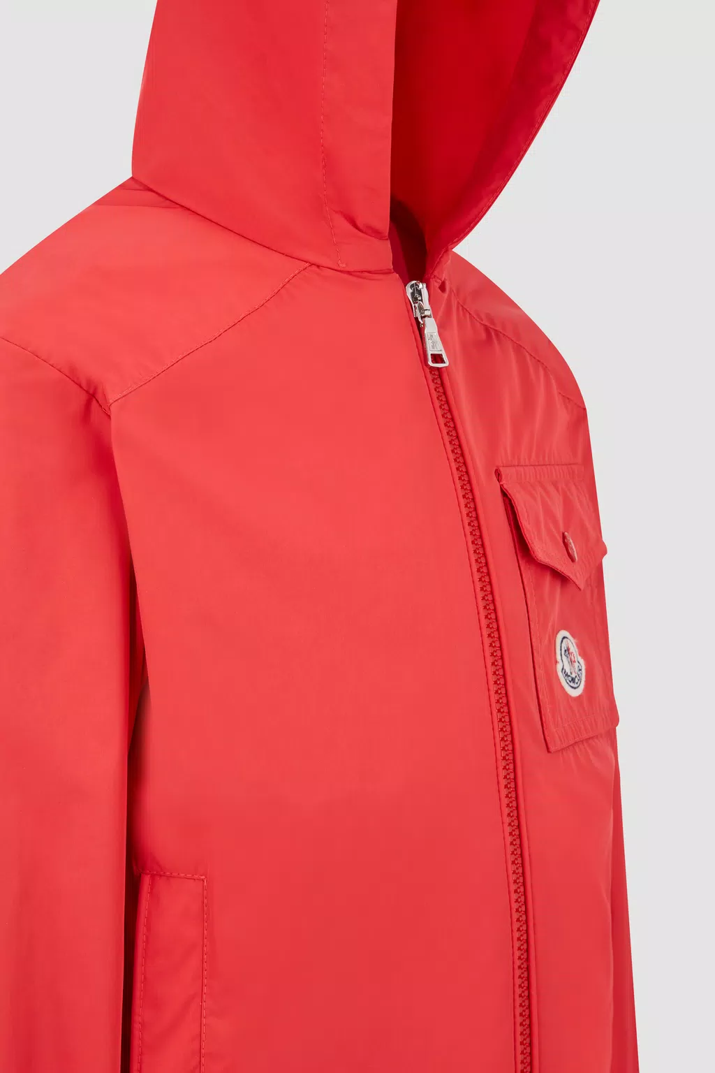 MONCLER KIDS EBO HOODED JACKET (RED)