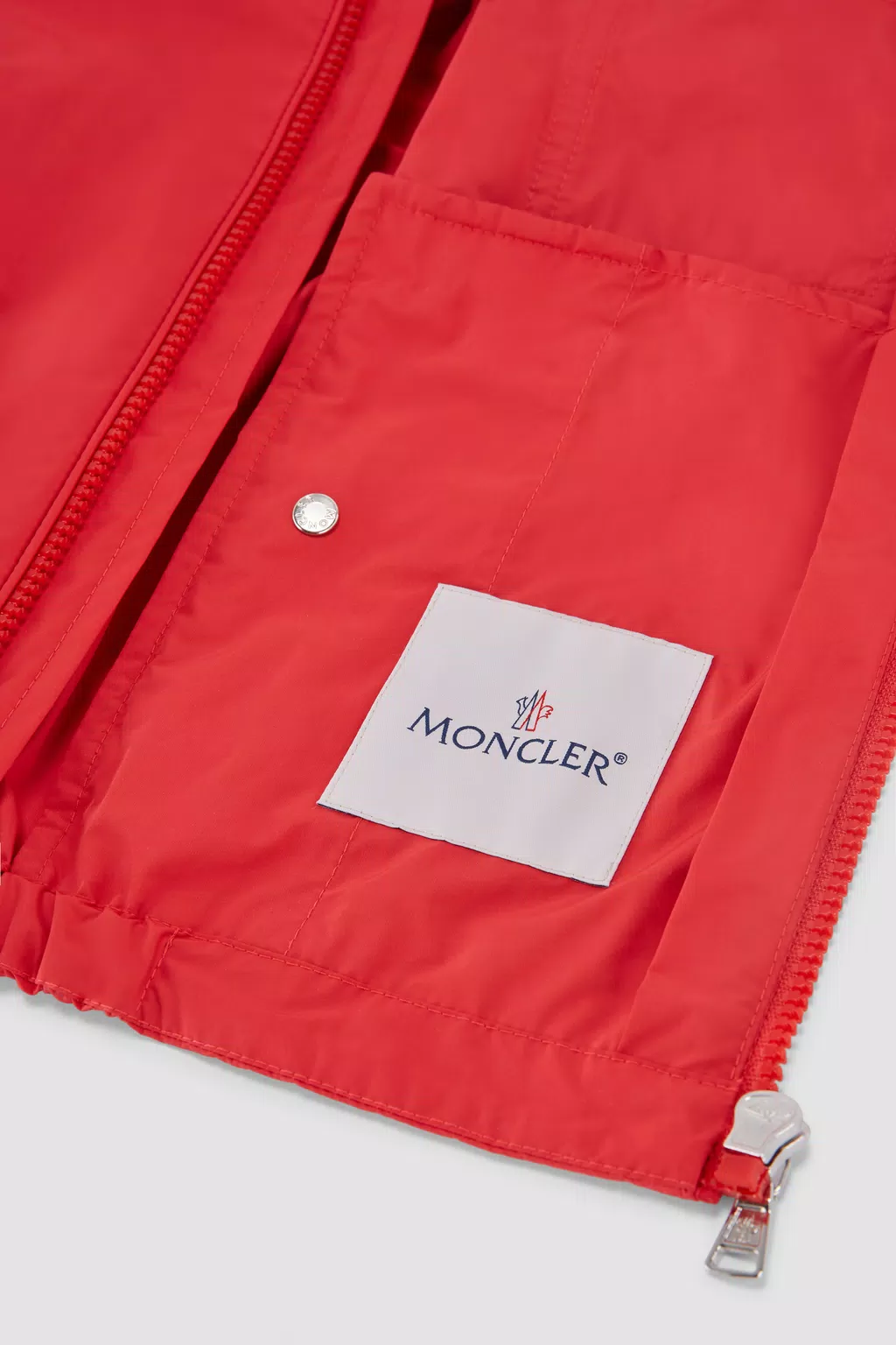 MONCLER KIDS EBO HOODED JACKET (RED)