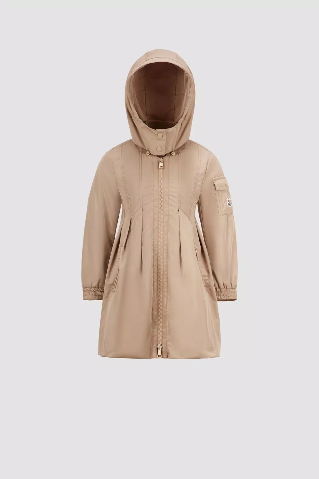 MONCLER KIDS ARILD HOODED PARKA (BEIGE)