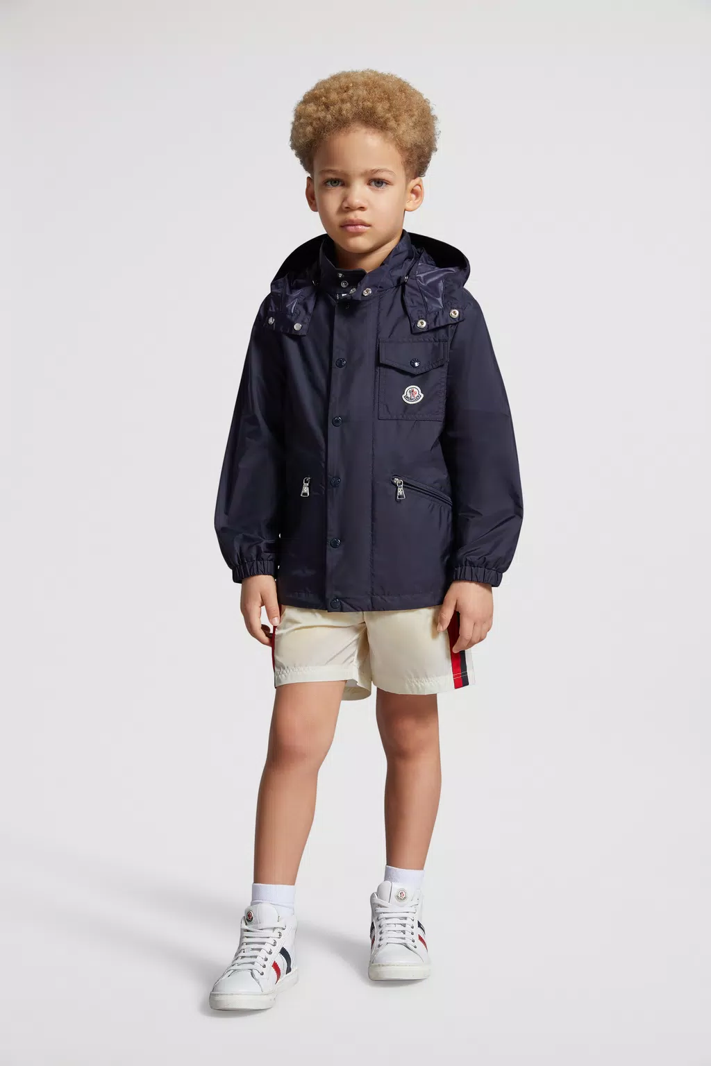 MONCLER KIDS LUSALA RAIN JACKET (BLUE)