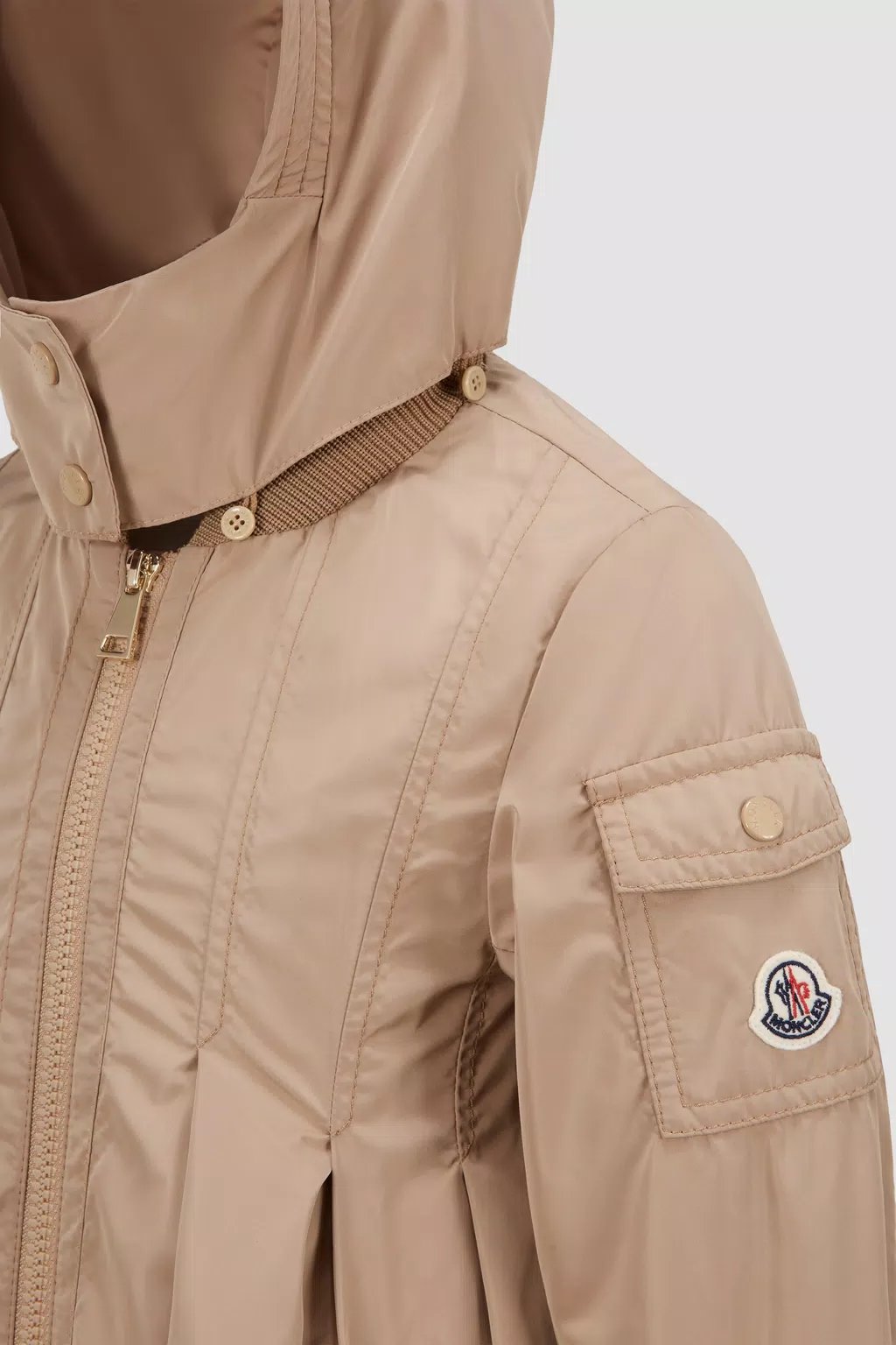 MONCLER KIDS ARILD HOODED PARKA (BEIGE)