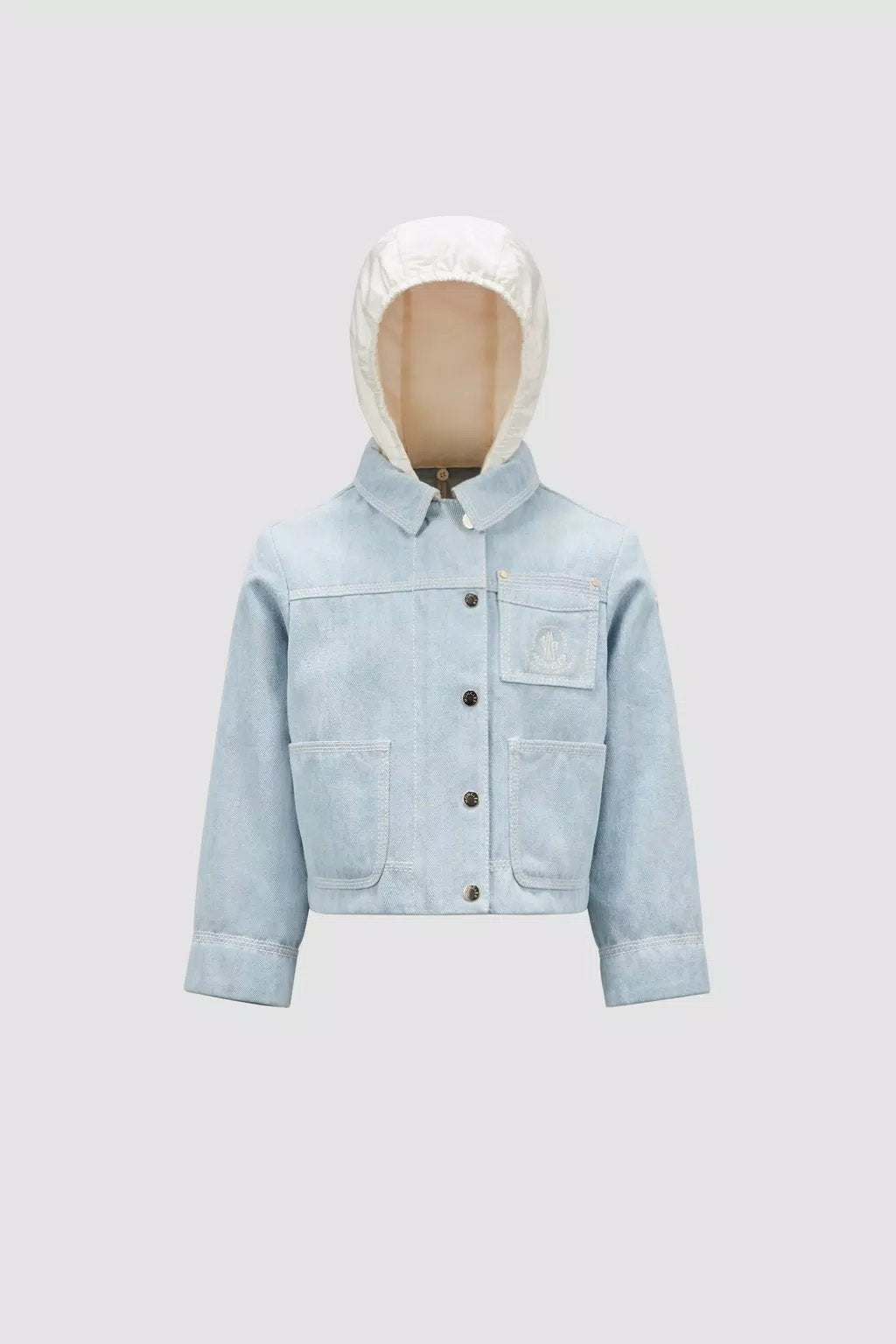 MONCLER KIDS ESBLY DENIM JACKET (LIGHT BLUE)