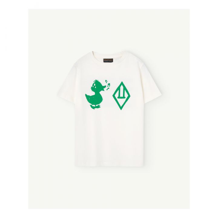 Tao 24SS Rooster Save the Duck Short Sleeve T-Shirt (White) 