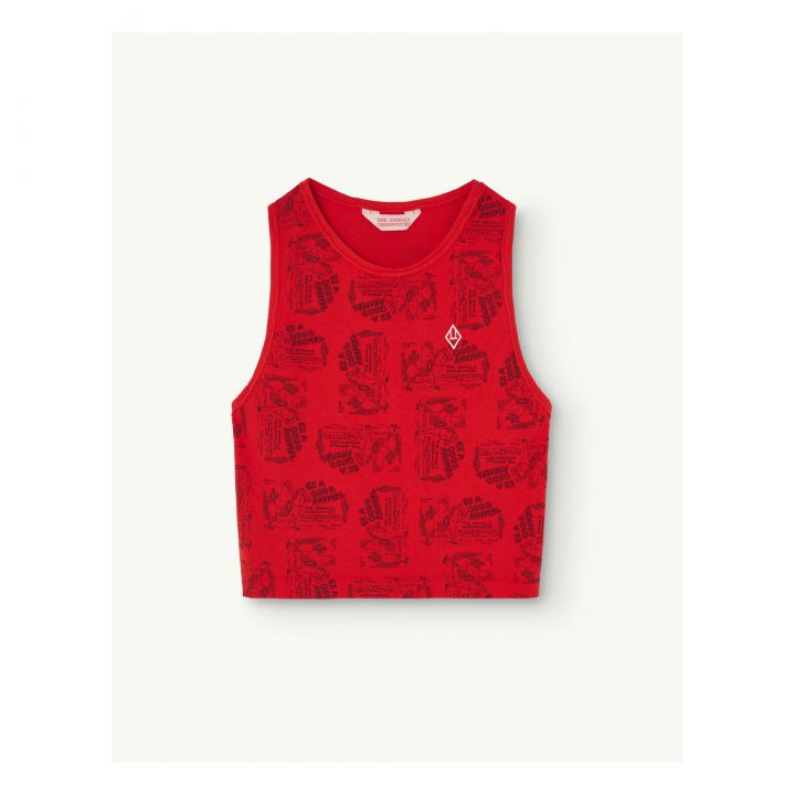 Tao 24SS Frog Phantom Tank Top Sleeveless T-Shirt (Red) 