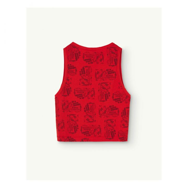 Tao 24SS Frog Phantom Tank Top Sleeveless T-Shirt (Red) 