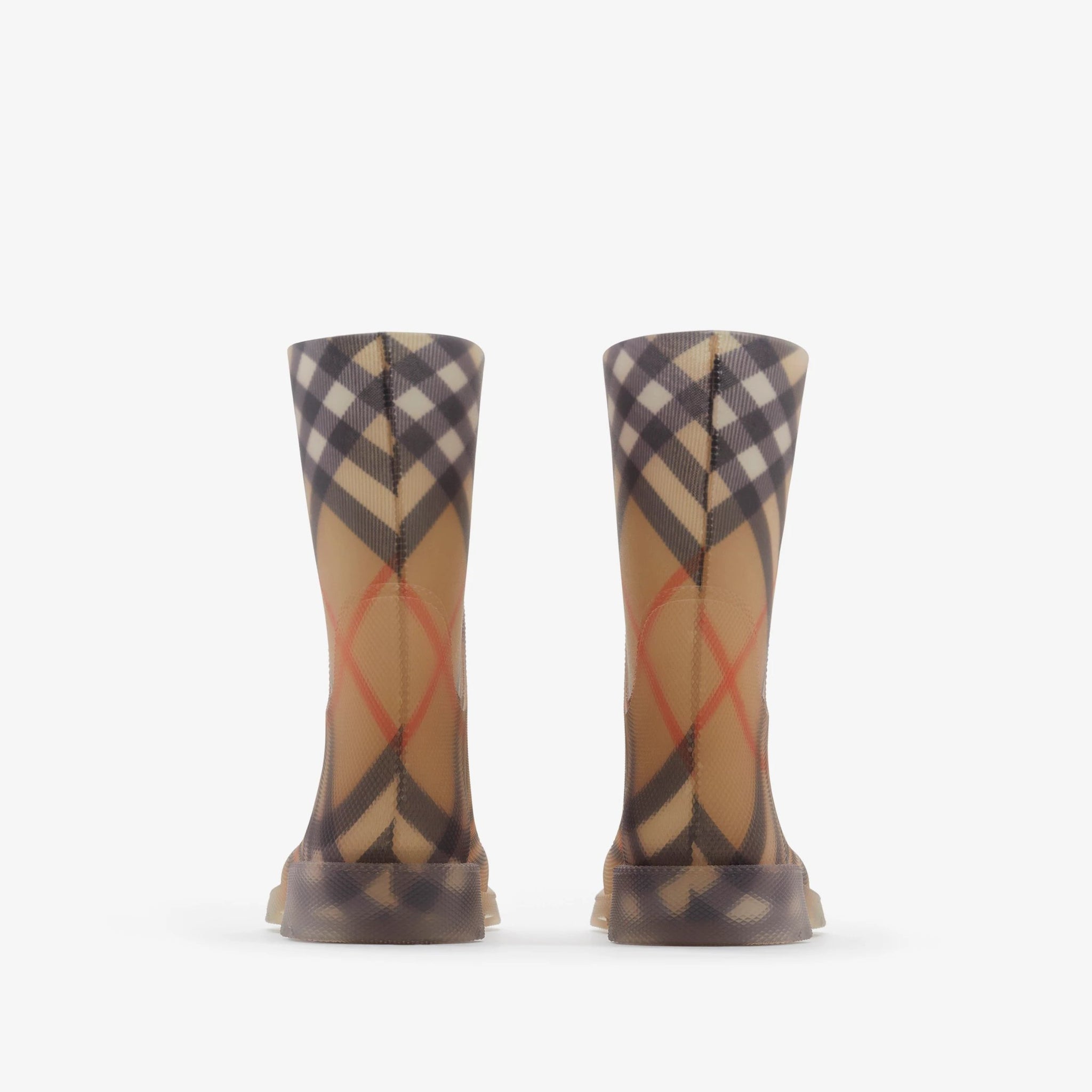 Burberry Baby &amp; Kids Check Rain Boots (Sand)