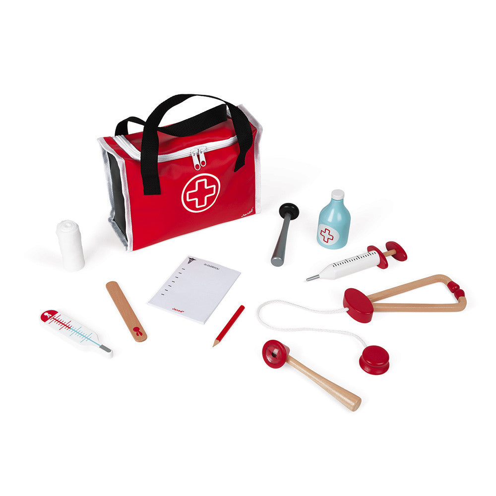 Janod Wooden Toy Doctor Bag Set