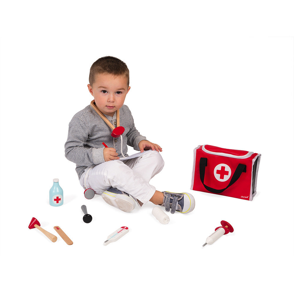 Janod Wooden Toy Doctor Bag Set