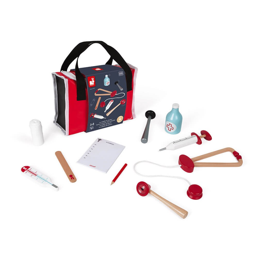 Janod Wooden Toy Doctor Bag Set